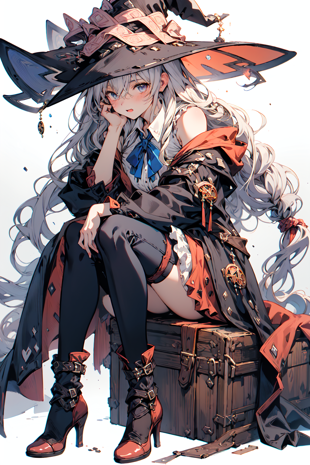 18057-1068998486-[(white background_1.5)__5], (imid shot_0.95), (full body_1.25),(masterpiece_1.2), best quality,game cg,_Elaina,witch hat, _.png